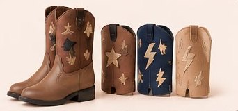 Botas Kibibi para niño, diseño Rayos y estrellas